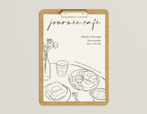 journée.café 菜單設計